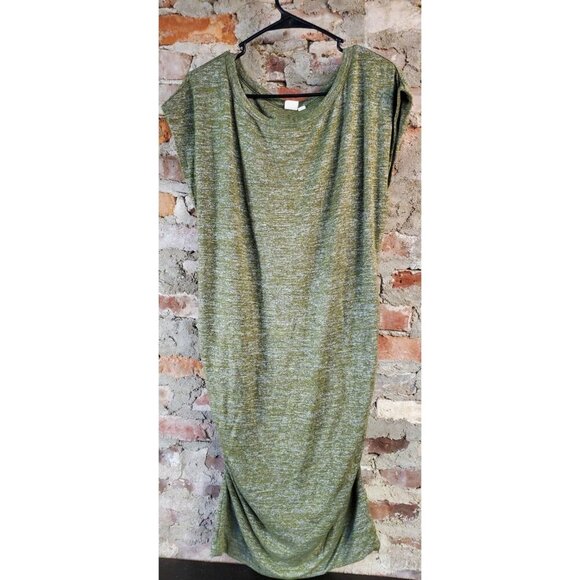 Gap Maternity Green Knit Dress Womens Sz L Large - Picture 1 of 3
